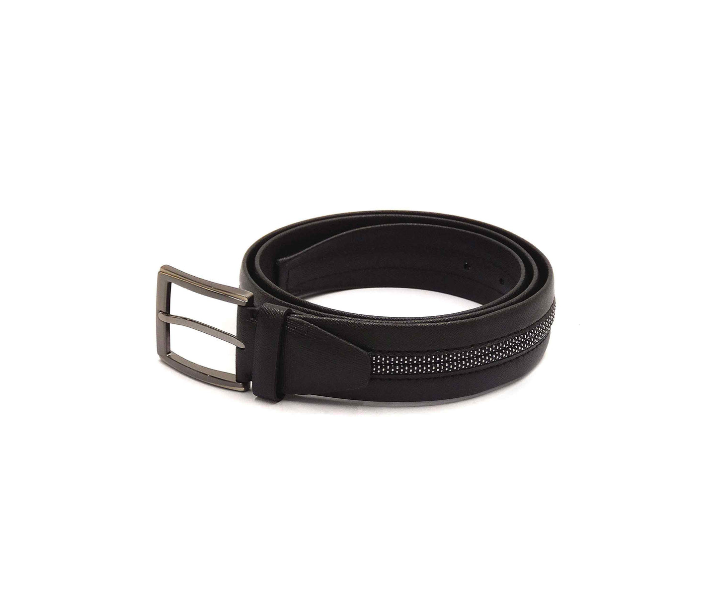 Stefano Corsini Piped Belt - Black / White