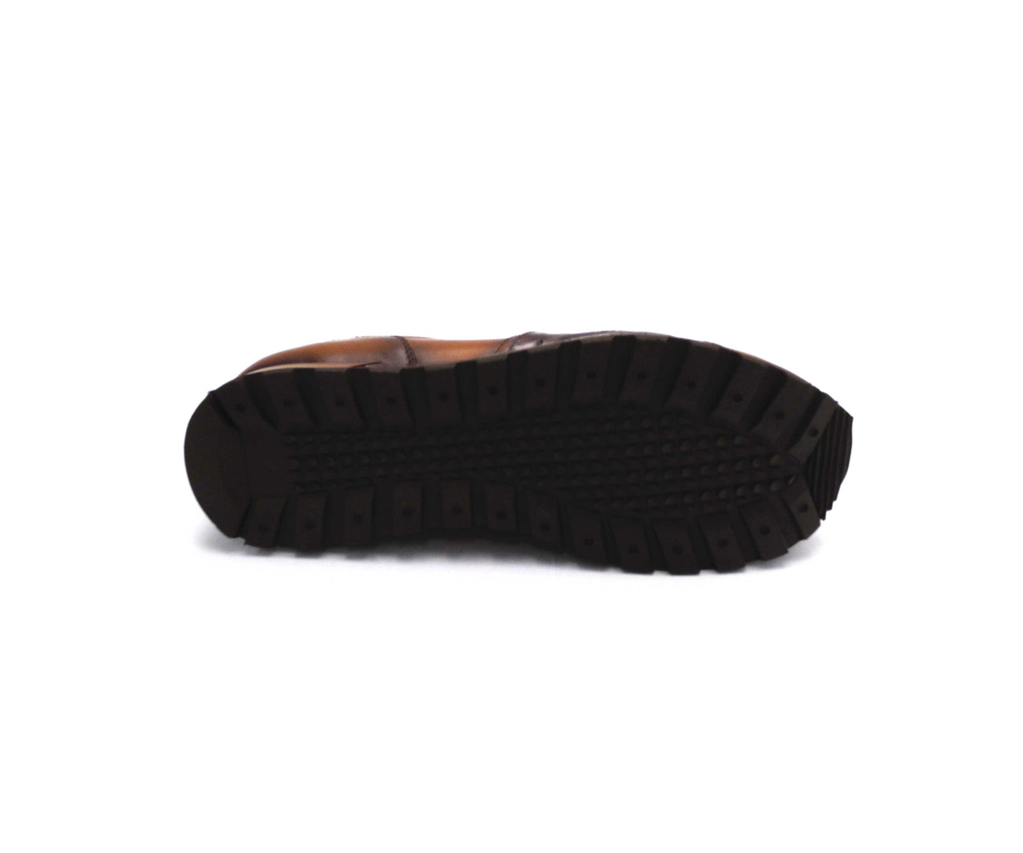 Dirami Crocodile And Nappa Leather Sneaker - Cognac