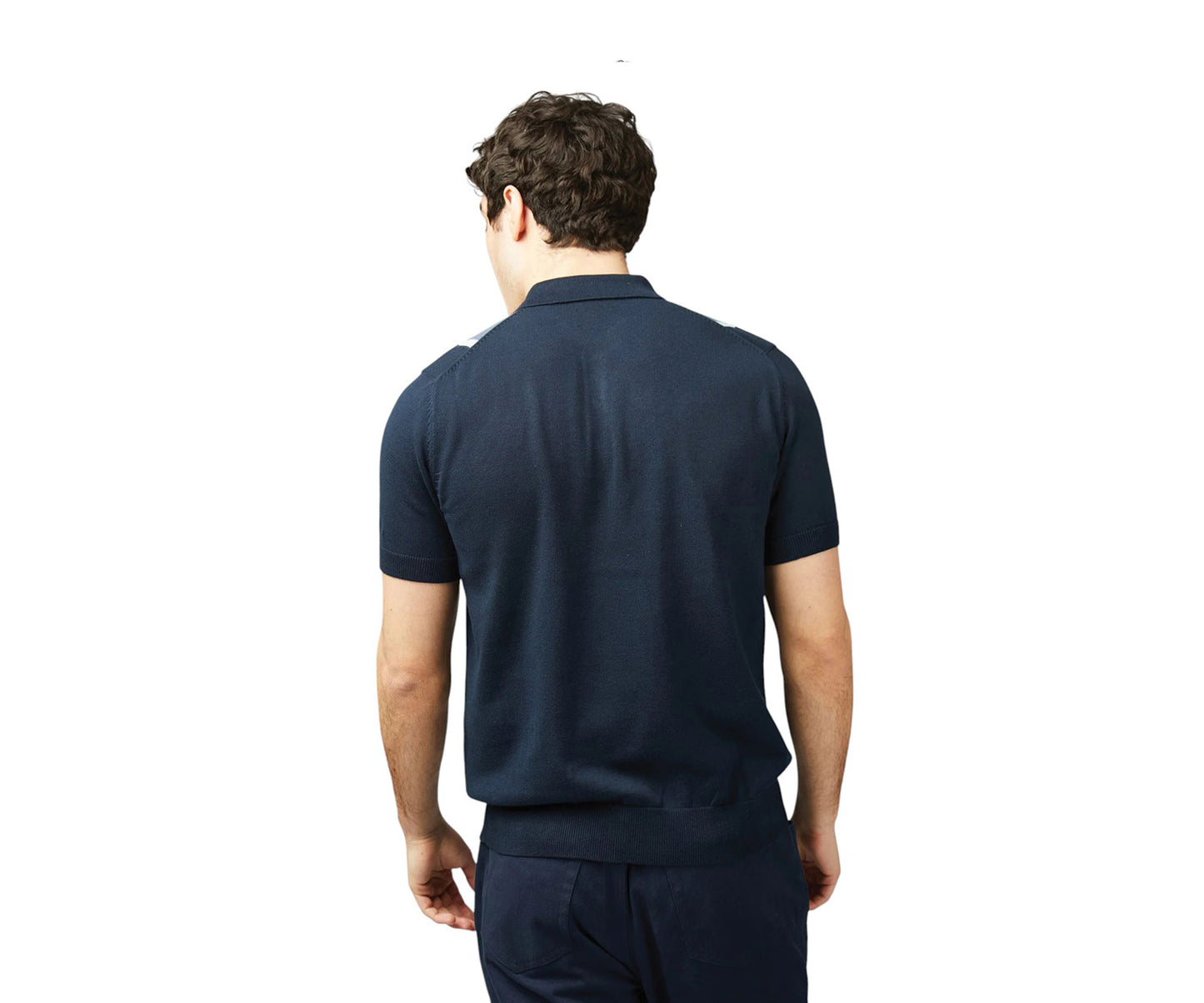 Ben Sherman Vertical Stripe Polo - Navy