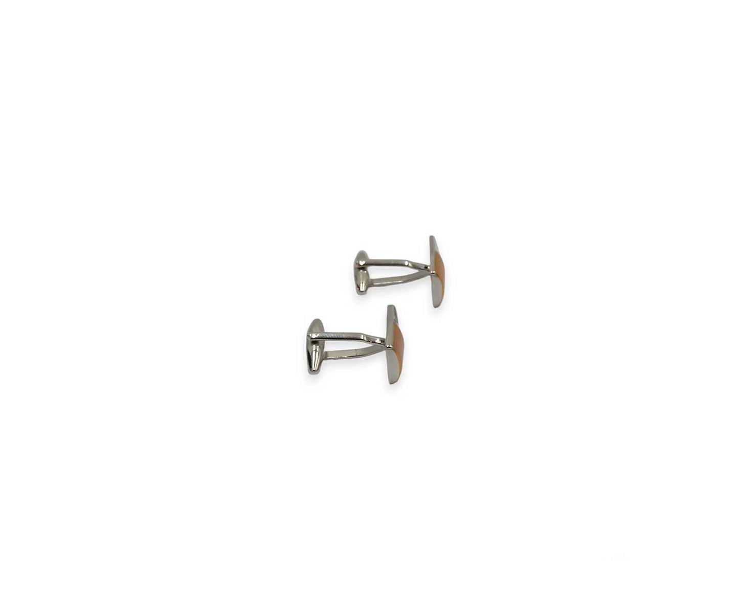 Rose Gold And Silver Cufflink