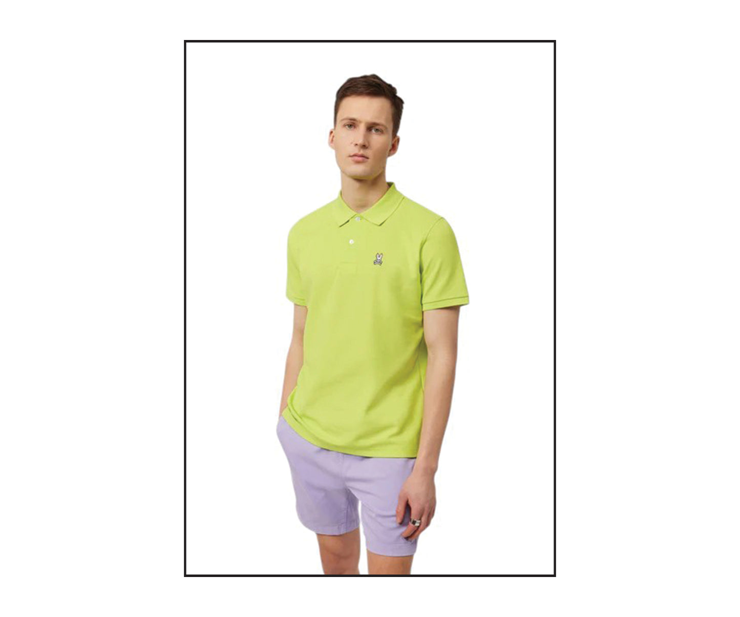 Psycho Bunny Classic Pique Polo - Lemon Pulp