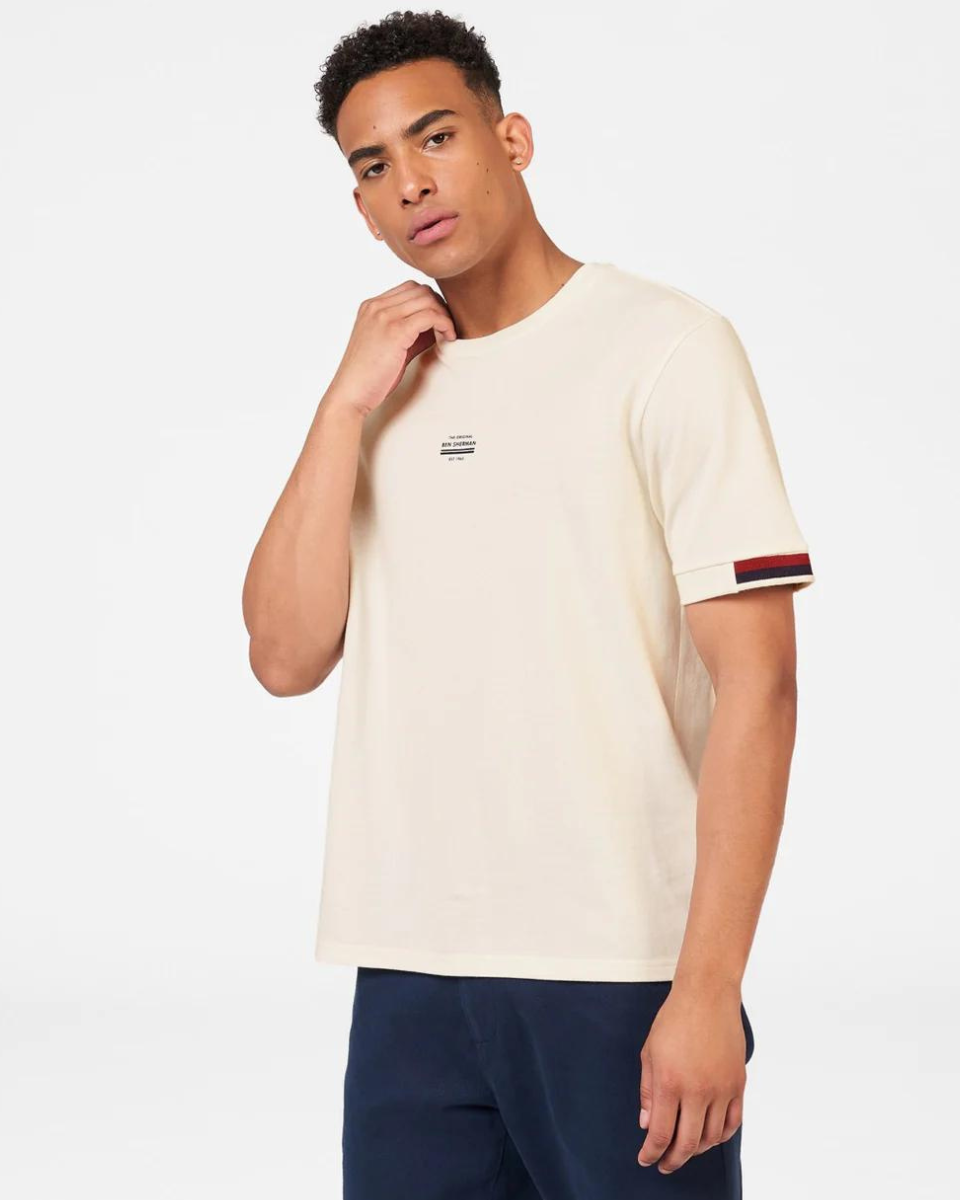 Ben Sherman Pique Tee - Ivory