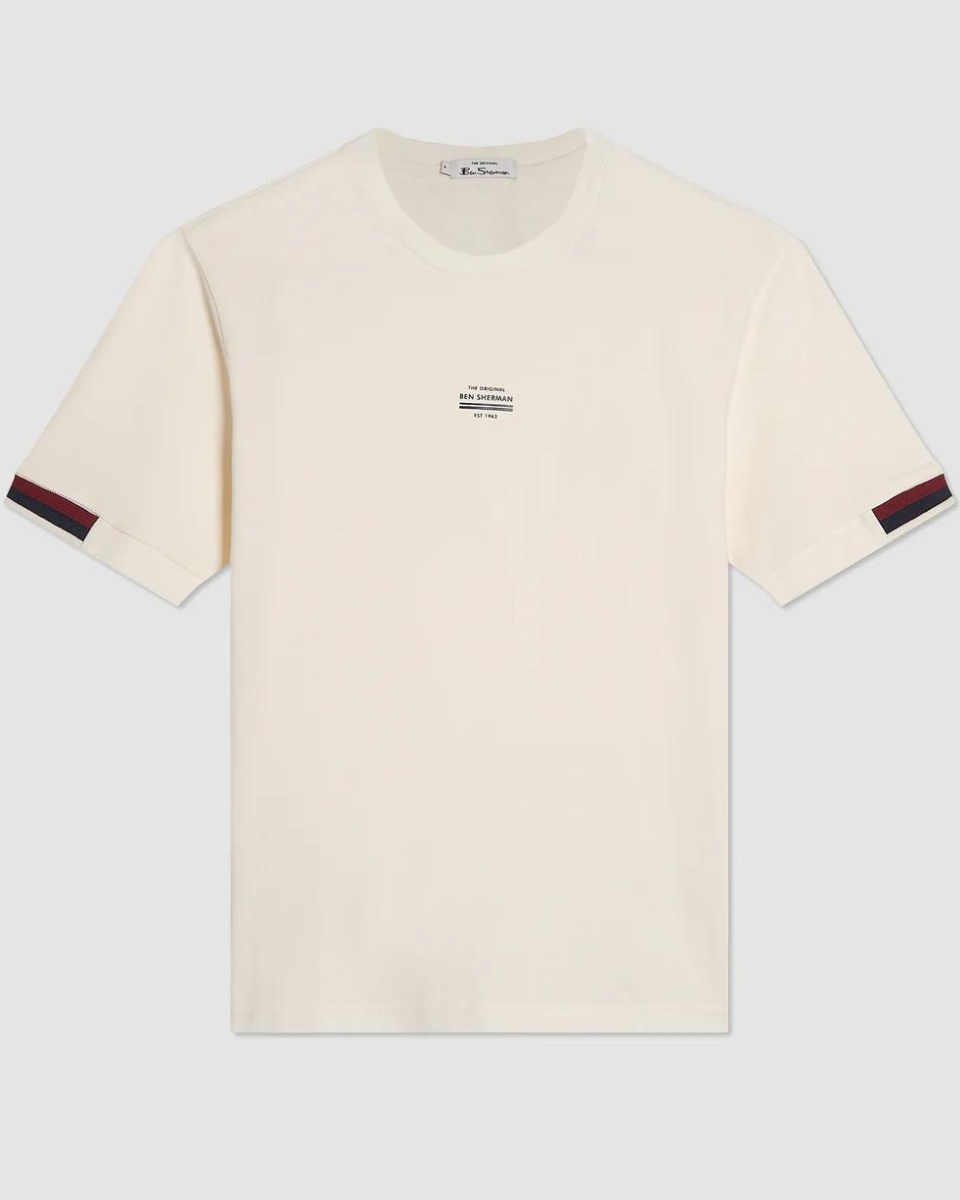 Ben Sherman Pique Tee - Ivory