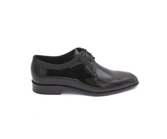 Dirami Patent Leather And Carbon Fibre  Dress Shoe - Black