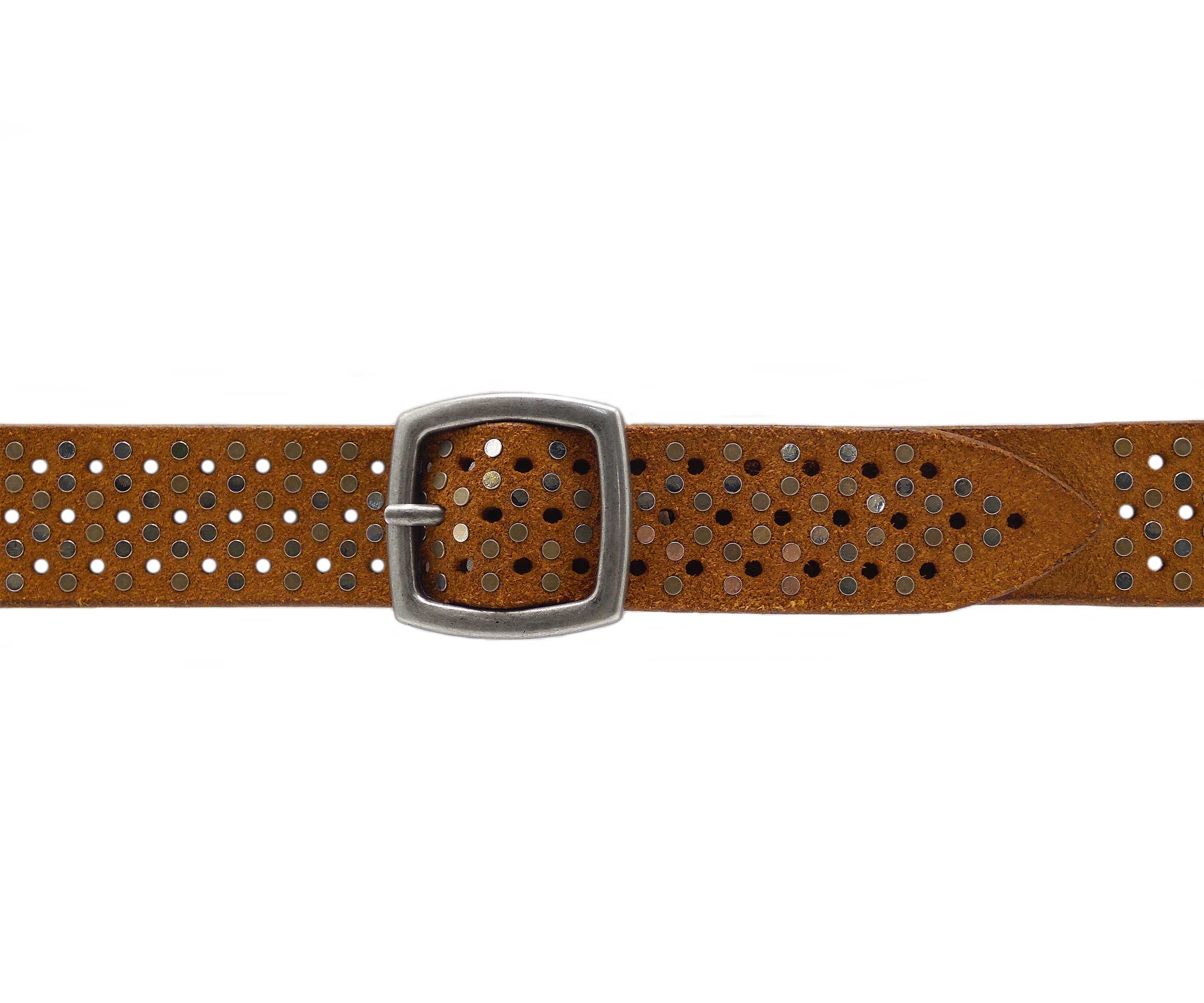 Rossini Suede Metal Studded Belt