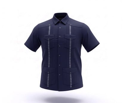 Palminteri Cuban Shirt - Navy