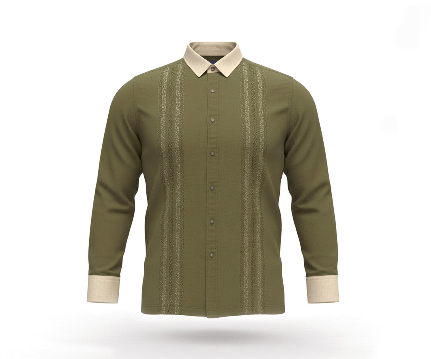 Palminteri Linen Long Sleeve Shirt - Olive