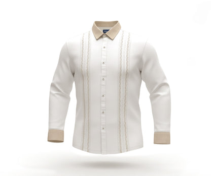 Palminteri Linen Long Sleeve Shirt - White