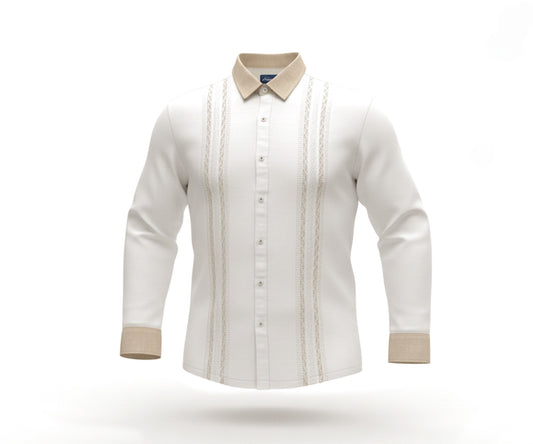 Palminteri Linen Long Sleeve Shirt - White