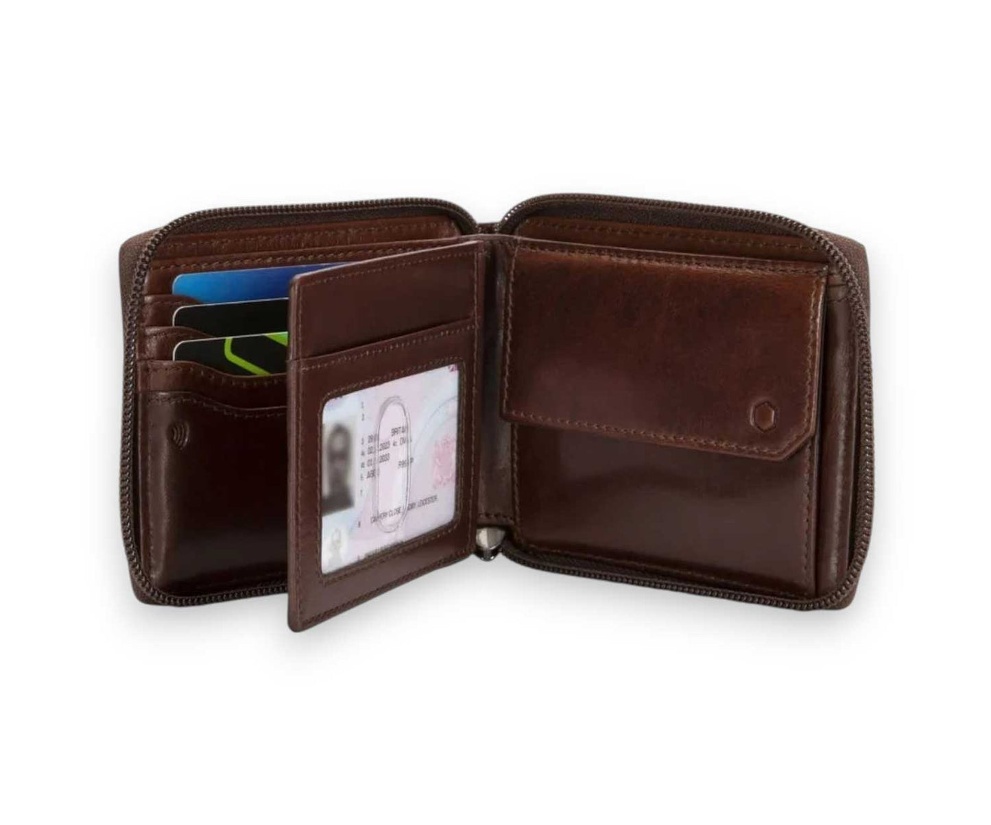 Jekyll and Hide Wallet | Coin Pouch and Exterior Zip Closure