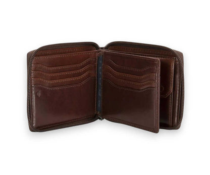 Jekyll and Hide Wallet | Coin Pouch and Exterior Zip Closure